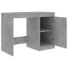 vidaXL Desk Concrete Gray 55.1"x19.7"x29.9" Engineered Wood - Grey