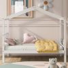 Twin Size Wood House Bed with Storage Space; White(OLD SKU: LP000001AAK) - as Pic